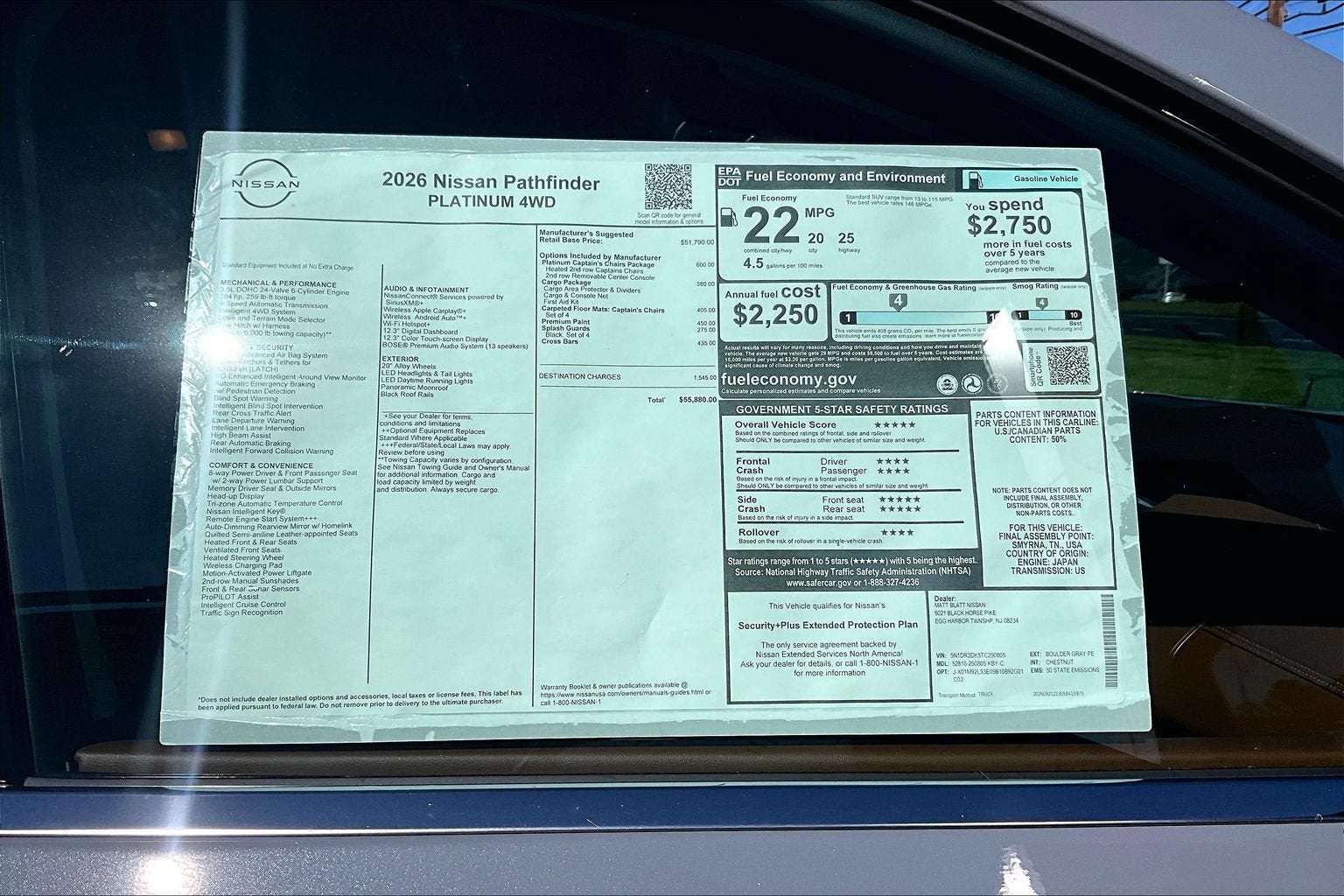 2026 Nissan Pathfinder Platinum