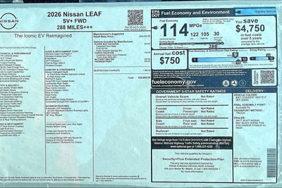 2026 Nissan LEAF SV+