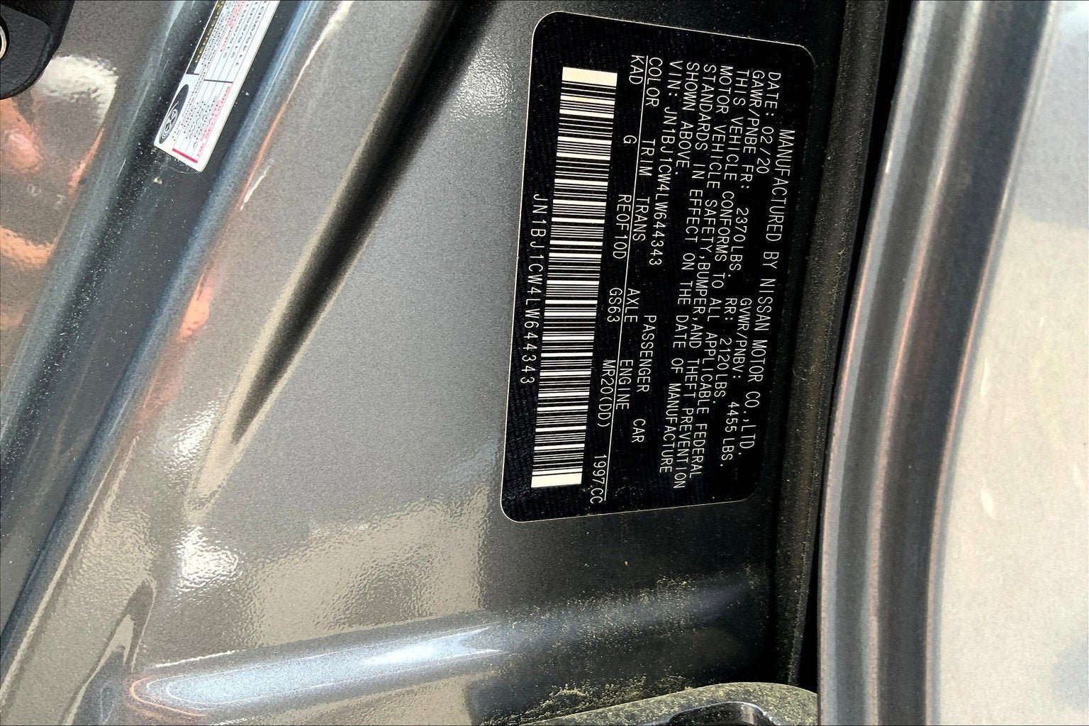 2020 Nissan Rogue Sport S