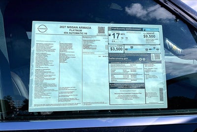 2027 Nissan Armada Platinum
