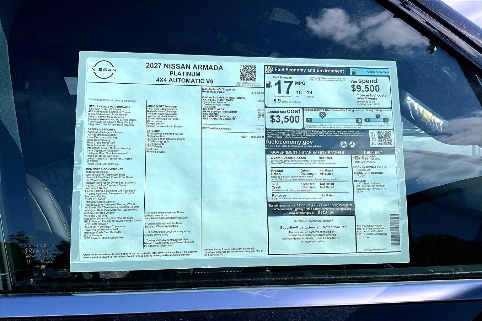 2027 Nissan Armada Platinum