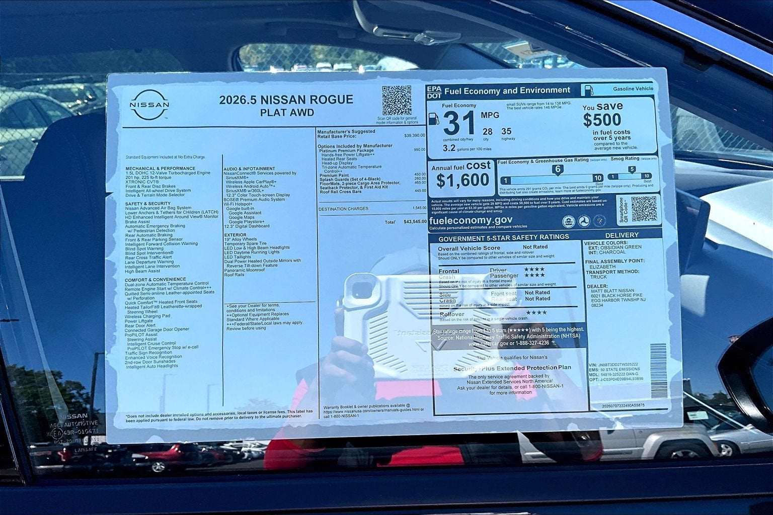 2026 Nissan Rogue Platinum