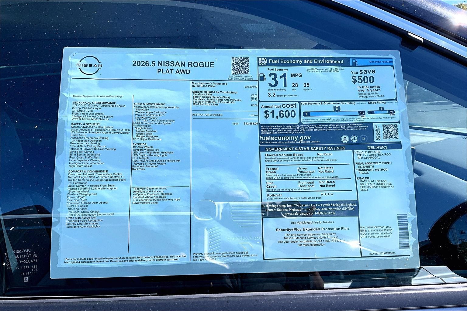 2026 Nissan Rogue Platinum