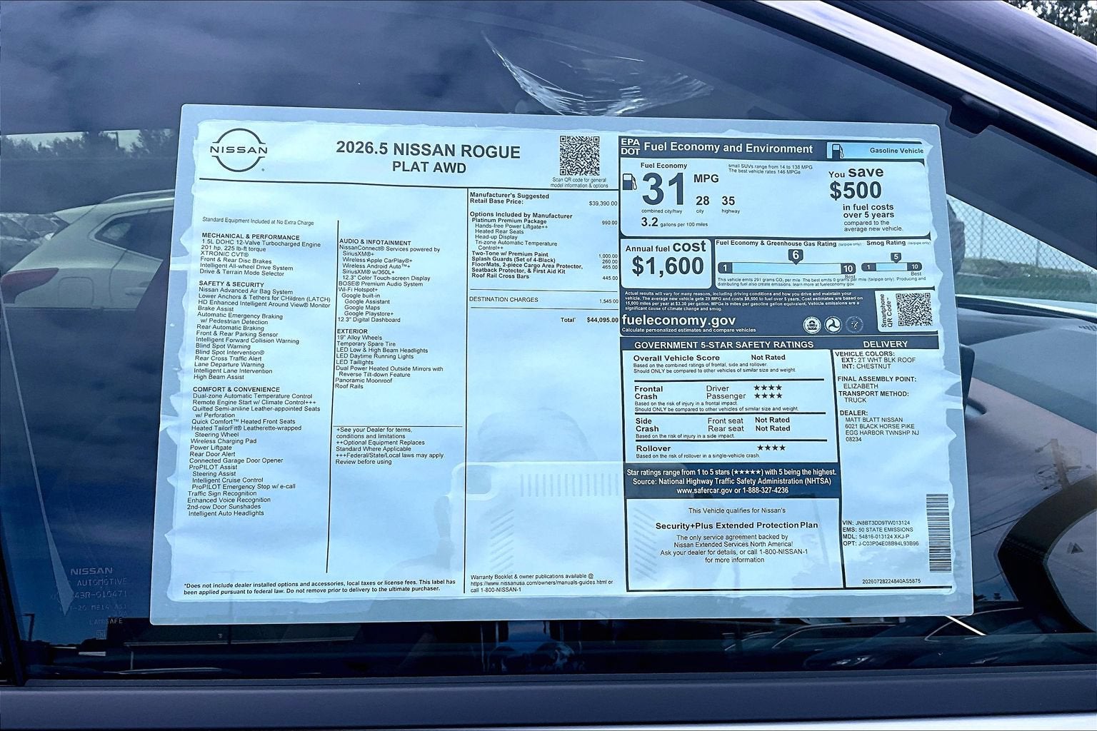 2026 Nissan Rogue Platinum
