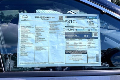 2026 Nissan Rogue Platinum