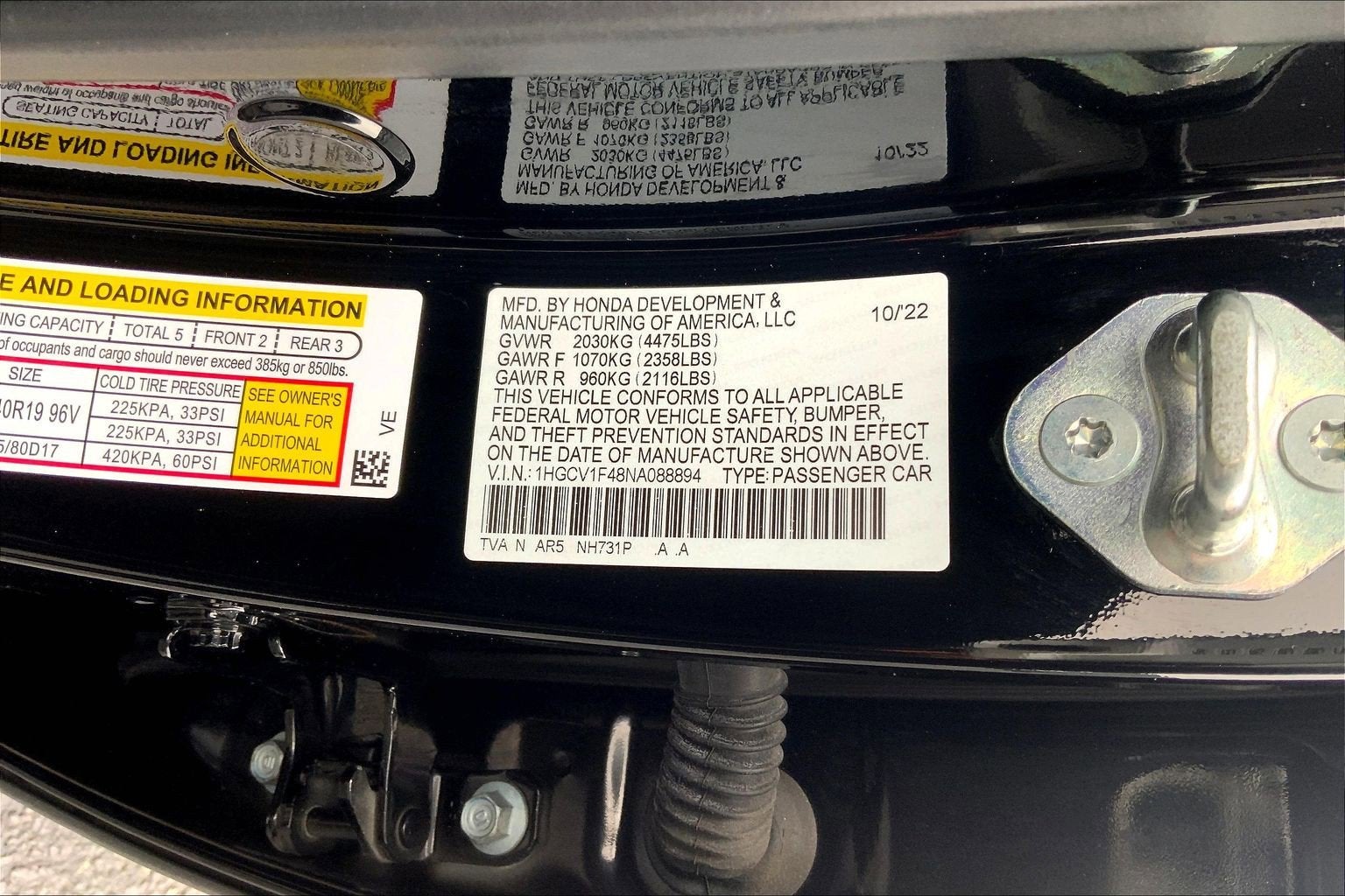 2022 Honda Accord Sedan Sport Special Edition