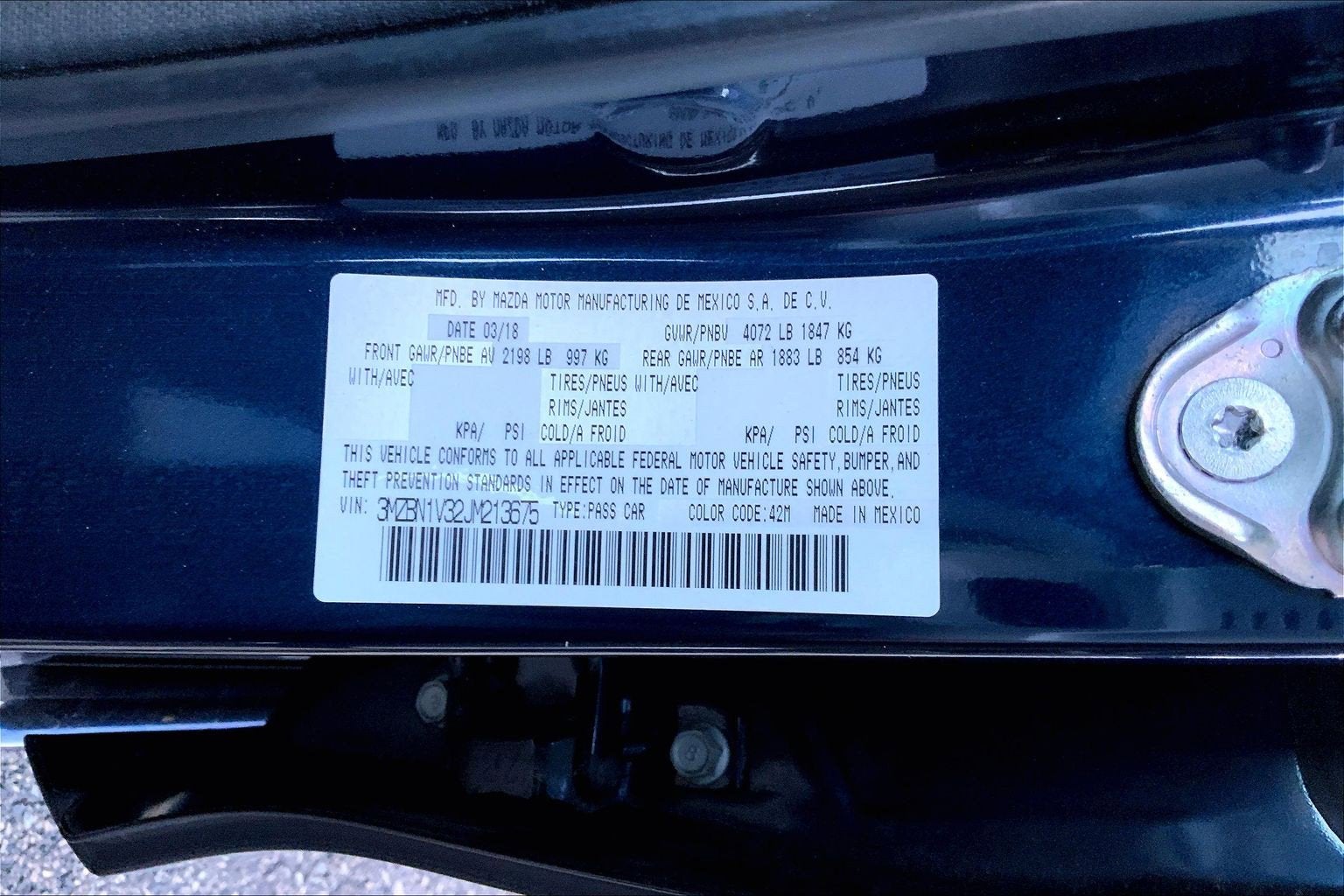 2018 Mazda Mazda3 4-Door Touring