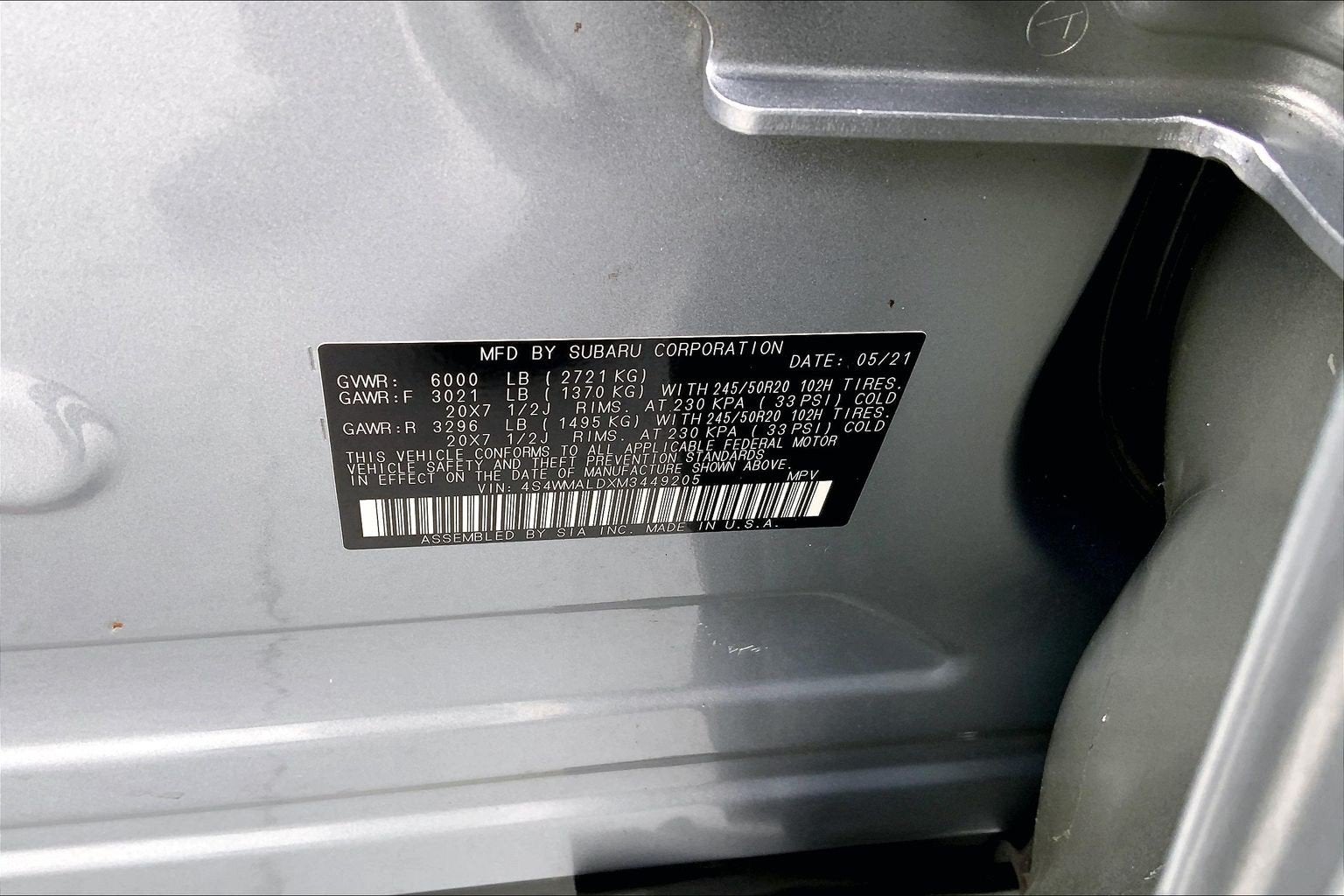 2021 Subaru Ascent Limited