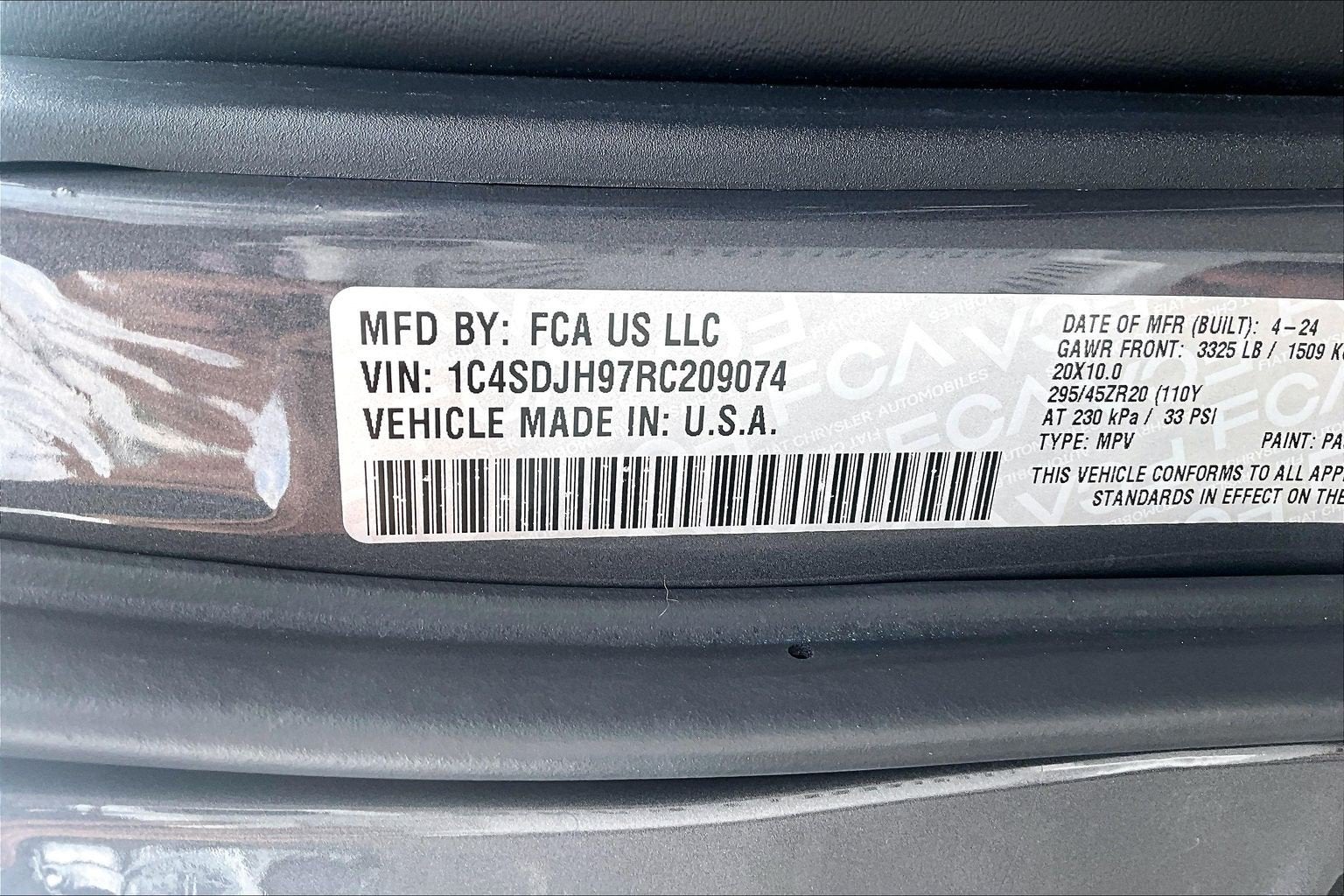 2024 Dodge Durango SRT Hellcat Premium