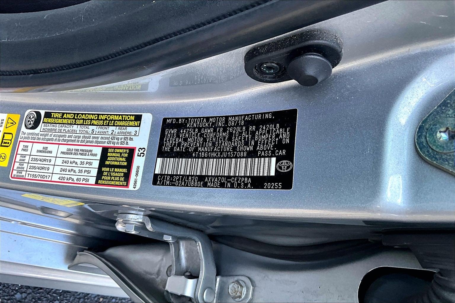 2018 Toyota Camry XSE