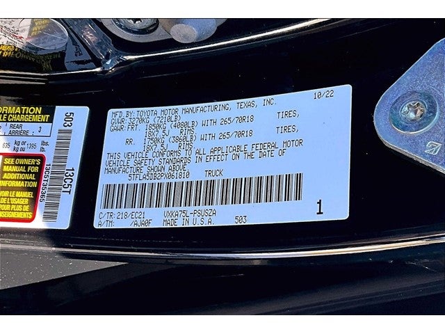 2023 Toyota Tundra 4WD SR5