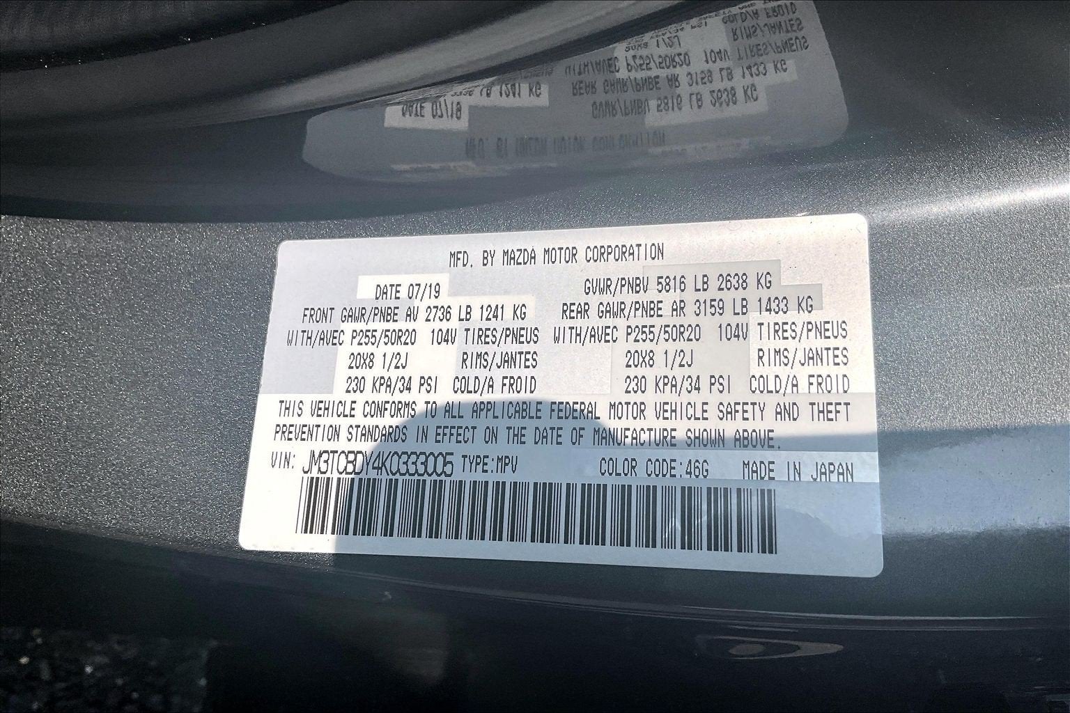 2019 Mazda Mazda CX-9 Grand Touring