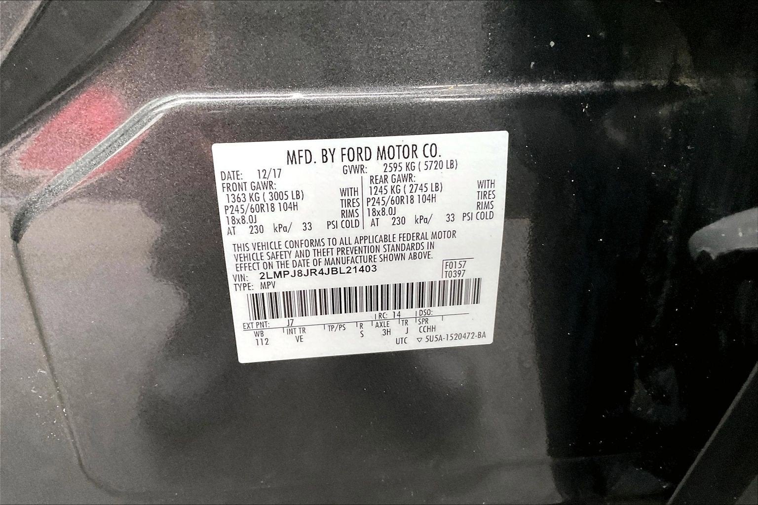 2018 Lincoln MKX Premiere