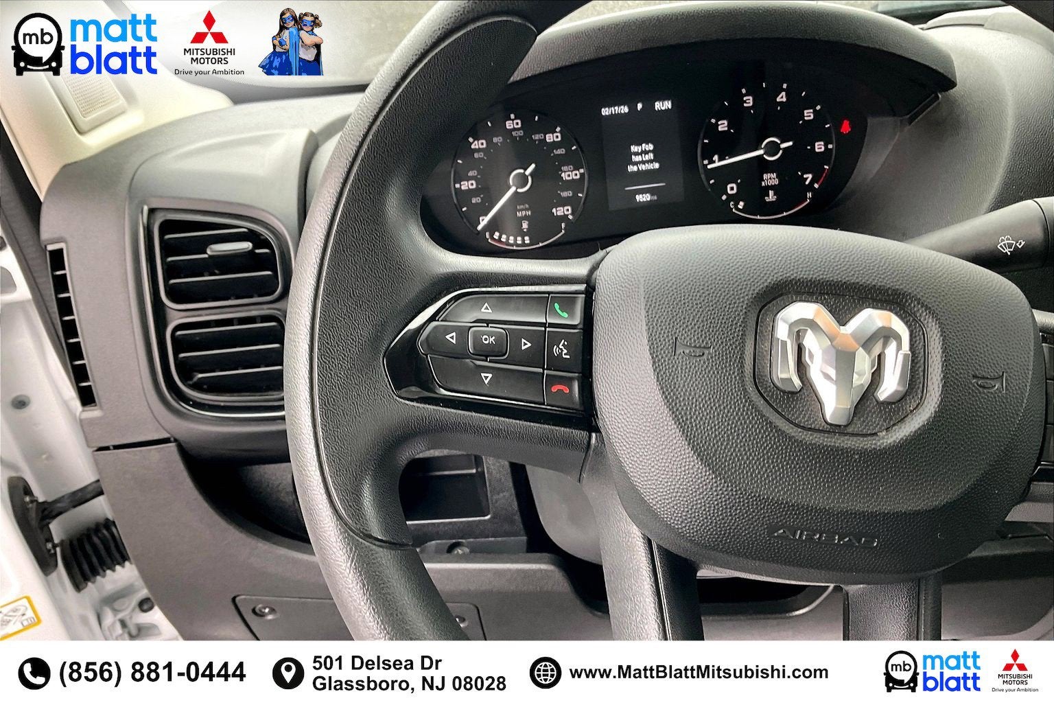 2025 RAM ProMaster Cargo Van Tradesman