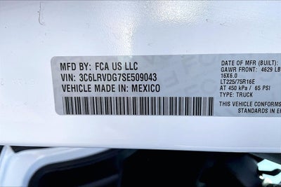 2025 RAM ProMaster Cargo Van Tradesman