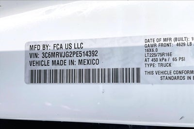 2023 RAM ProMaster Cargo Van High Roof