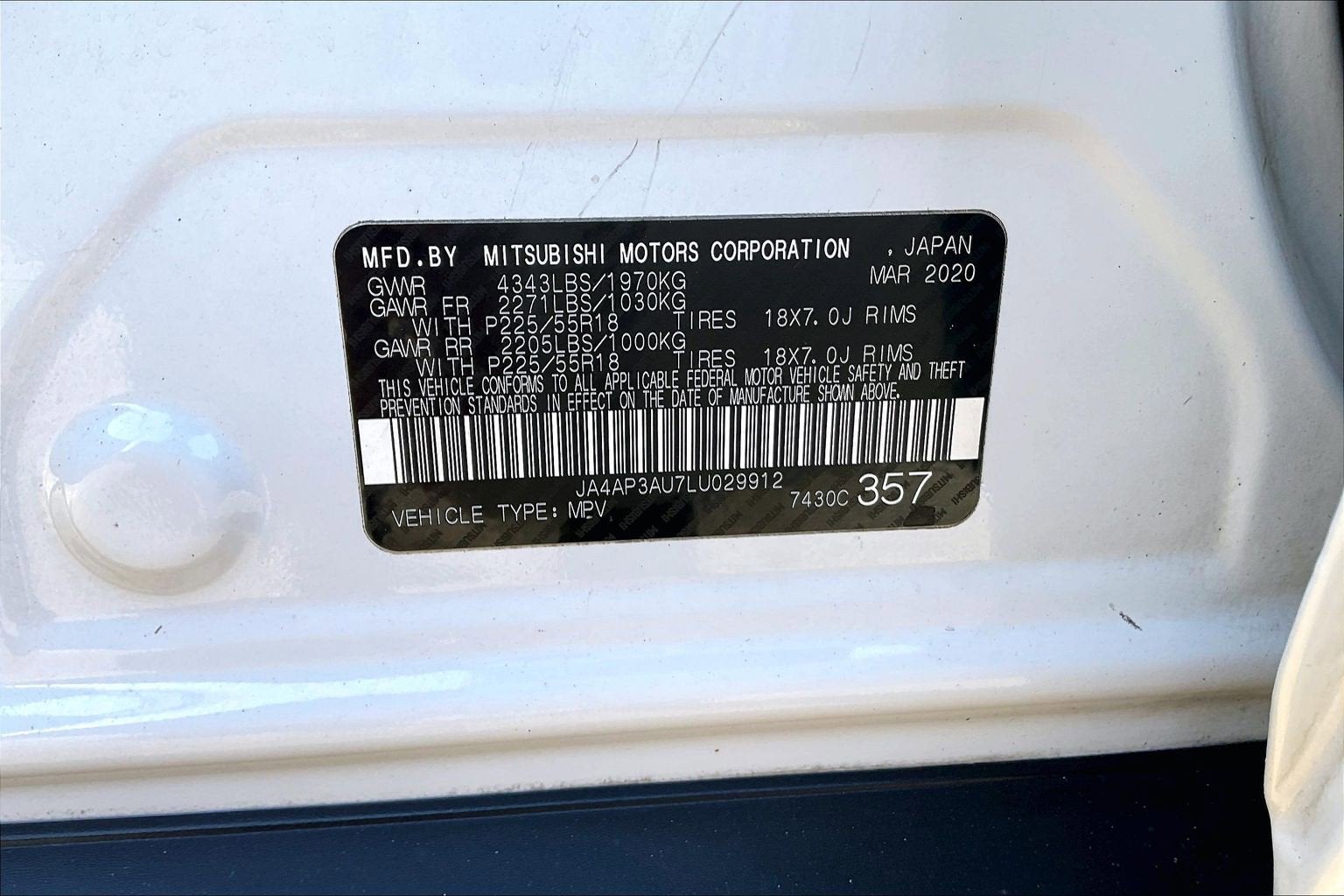 2020 Mitsubishi Outlander Sport Base