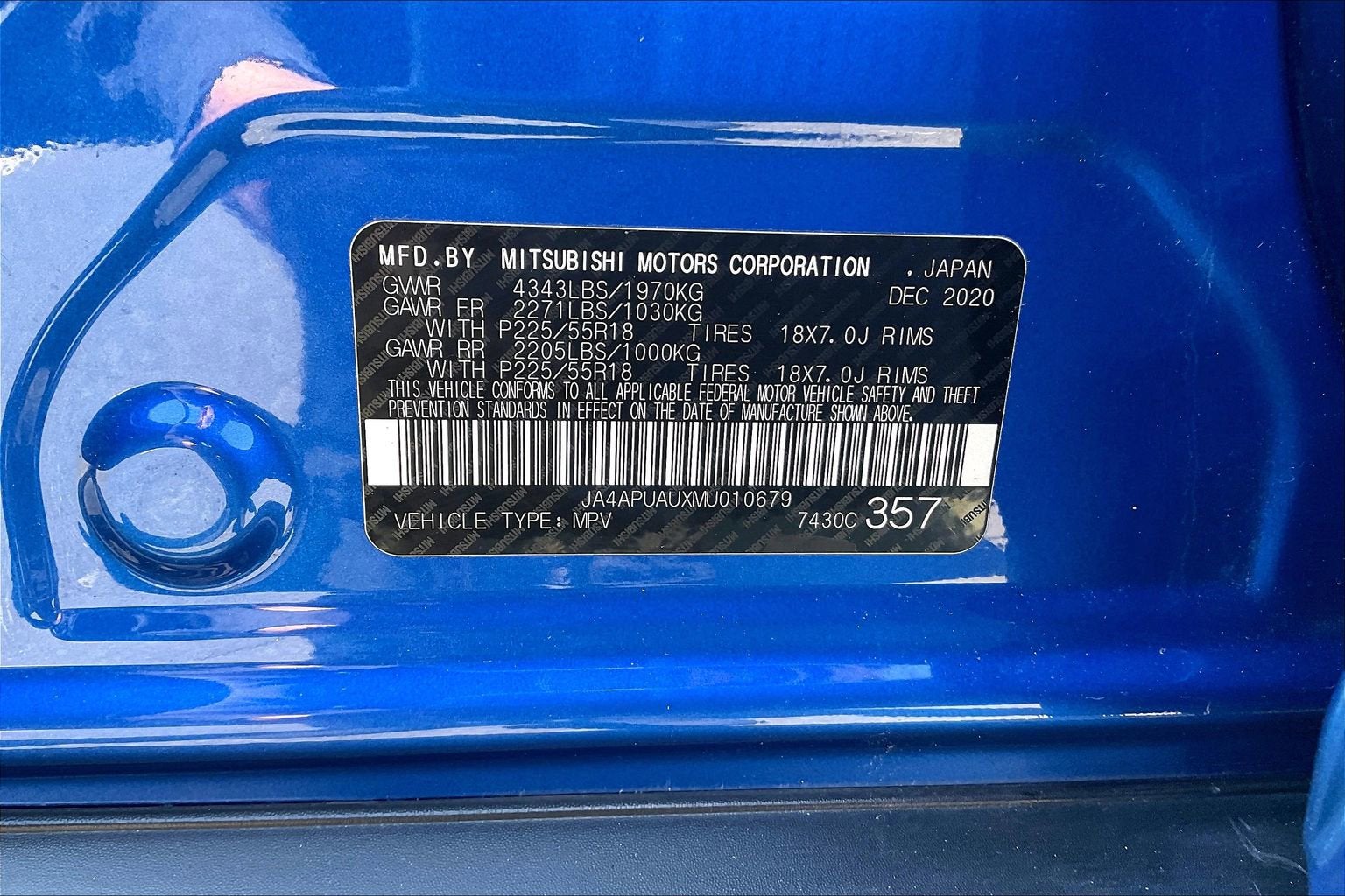 2021 Mitsubishi Outlander Sport ES