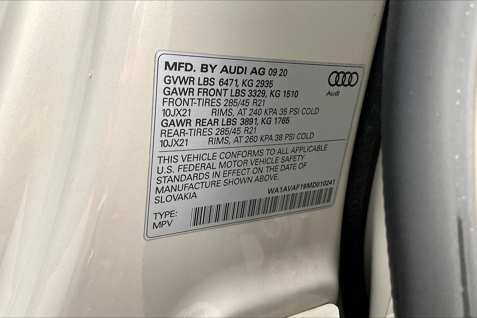 2021 Audi Q8 Premium
