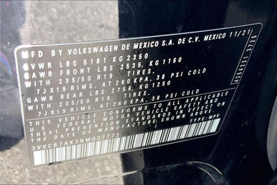 2022 Volkswagen Tiguan SE R-Line Black