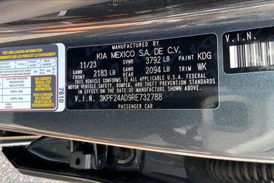 2024 Kia Forte LXS